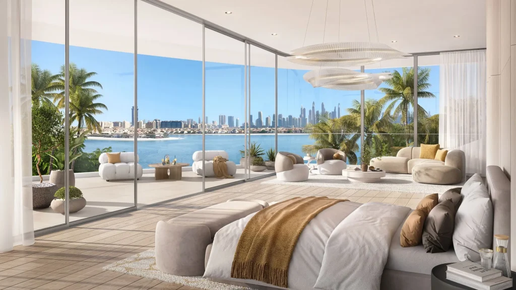 Beach Mansion Master Bedroom in Bella by Passo by BEYOND Developments in West Crescent, Palm Jumeirah