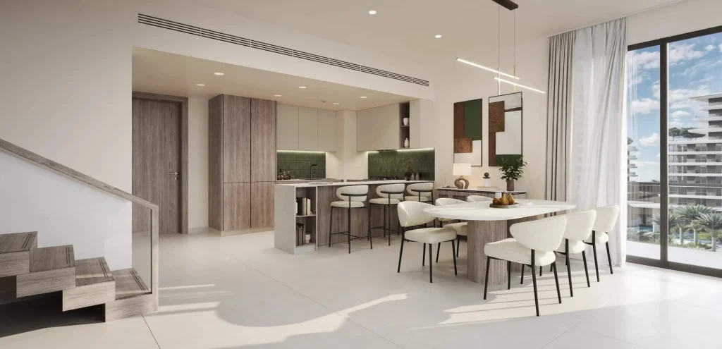 DUPLEX view in the Wilds Residences by Aldar Properties in Dubailand, Dubai