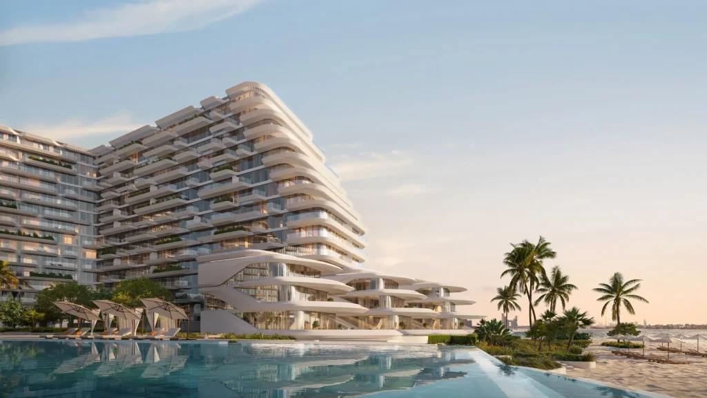 Hero Pool in Bella by Passo by BEYOND Developments in West Crescent, Palm Jumeirah