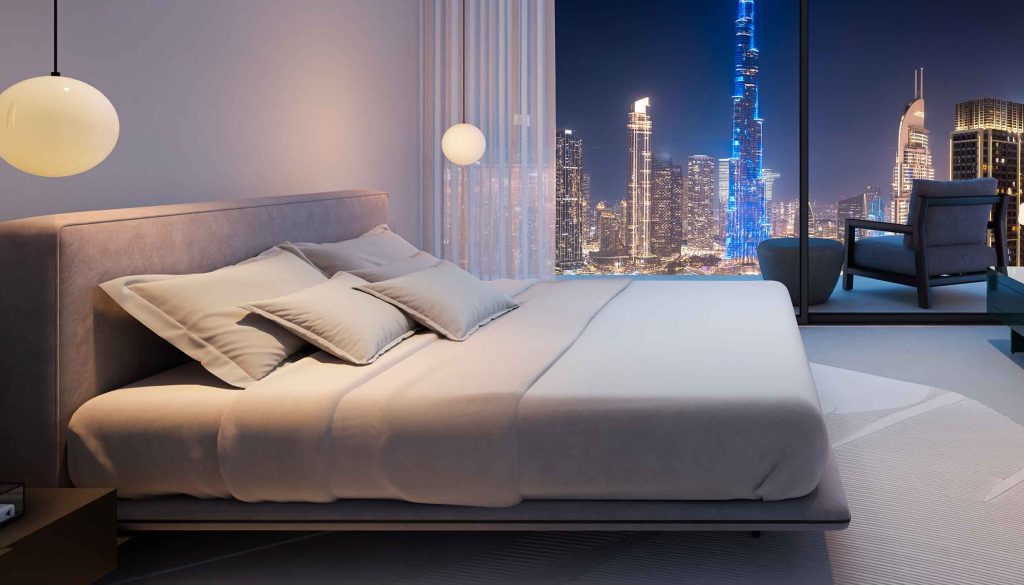 Inaura Hotels & Residences by ARADA, Downtown Dubai master room burj khalifa tower