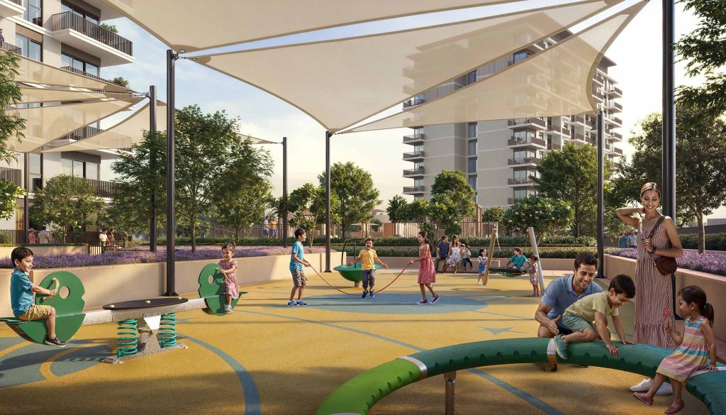Kids Play Area in Grove Ridge at Emaar South by Emaar Properties in Dubai South