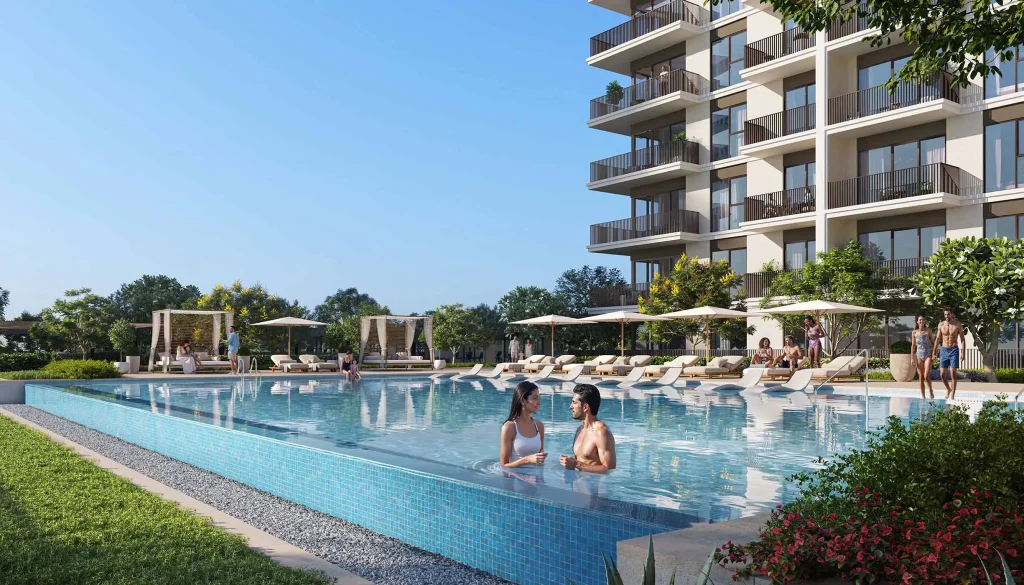Resort Style Swimming Pool in Vista Ridge at Emaar South by Emaar Properties in Dubai South
