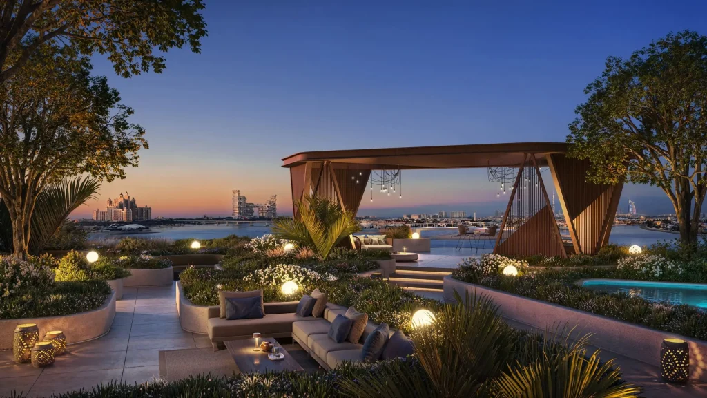 Social Lounges in Bella by Passo by BEYOND Developments in West Crescent, Palm Jumeirah
