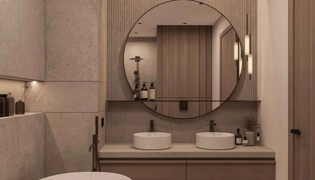bathroom at LIV Oceanside by LIV Developers in Dubai Islands Dubai