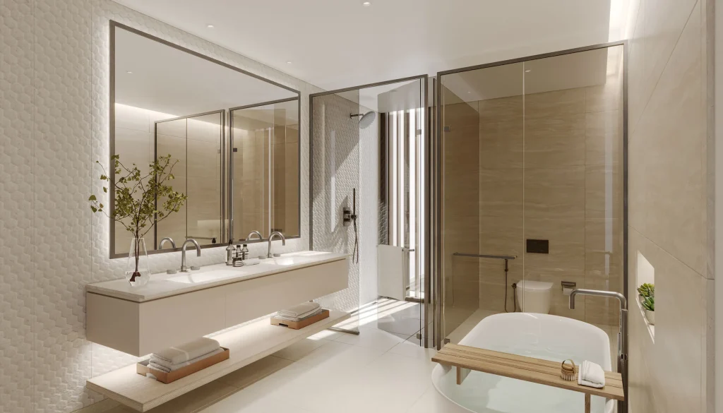 bathroom at Nad Al Sheba Gardens Phase 11 in Meydan by Meraas, Dubai