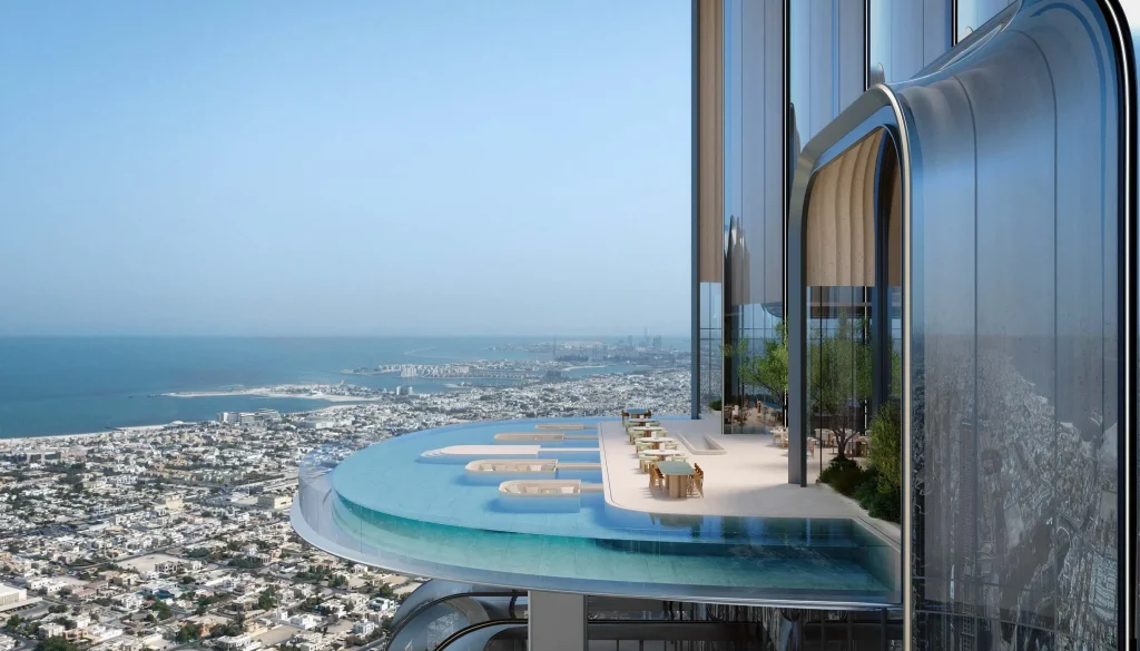 city and sea view from LUMENA ALTA by Omniyat in Business Bay Dubai