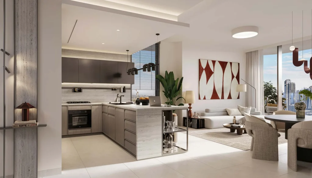 dining at Eltiera Views by Ellington Properties, Jumeirah Islands, Dubai