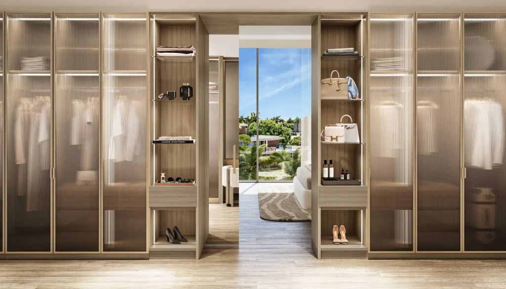 dressing room at Palm Central Private Residences by Nakheel in Palm Jebel Ali, Dubai