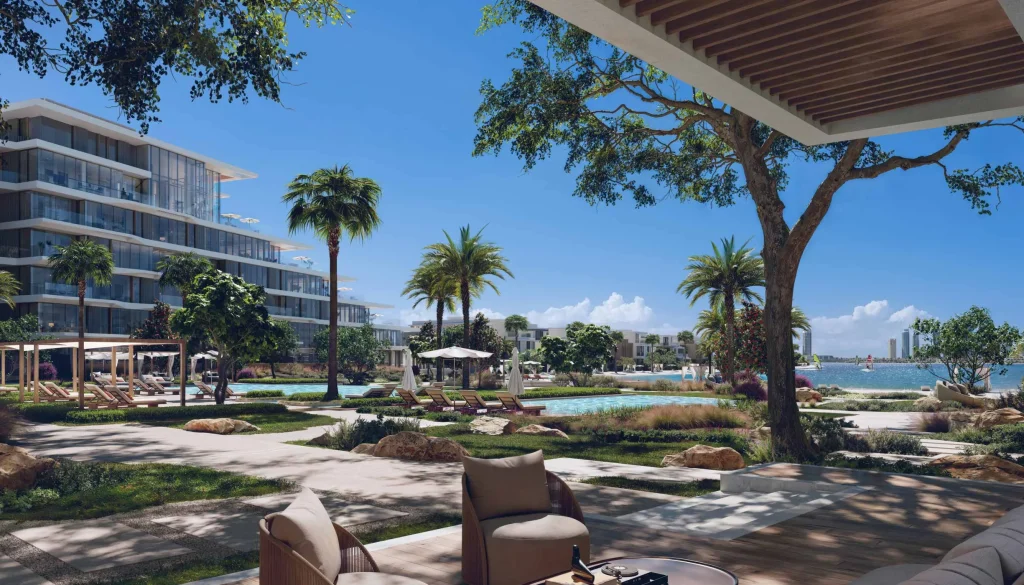 family outdoor area at Palm Central Private Residences by Nakheel in Palm Jebel Ali, Dubai