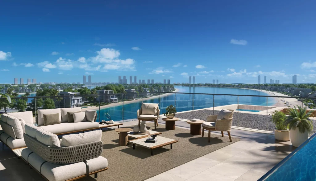 gathering area at Palm Central Private Residences by Nakheel in Palm Jebel Ali, Dubai