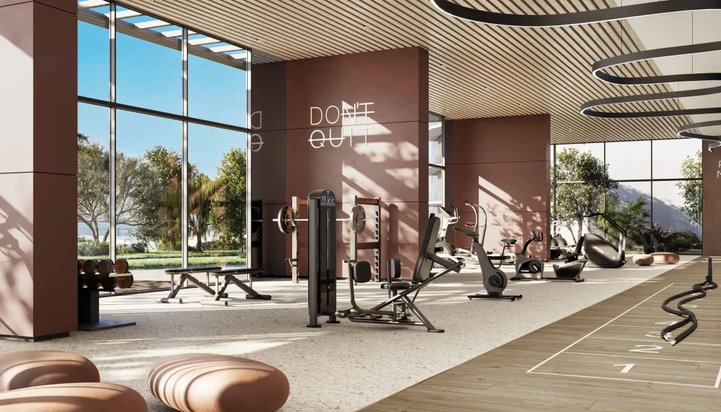 gym at The Edit at in Dubai Design District (d3) by Meraas