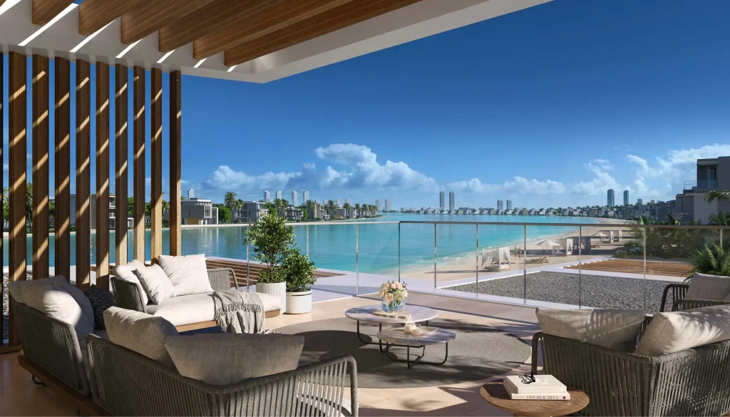 indoor terrace Palm Central Private Residences by Nakheel in Palm Jebel Ali, Dubai