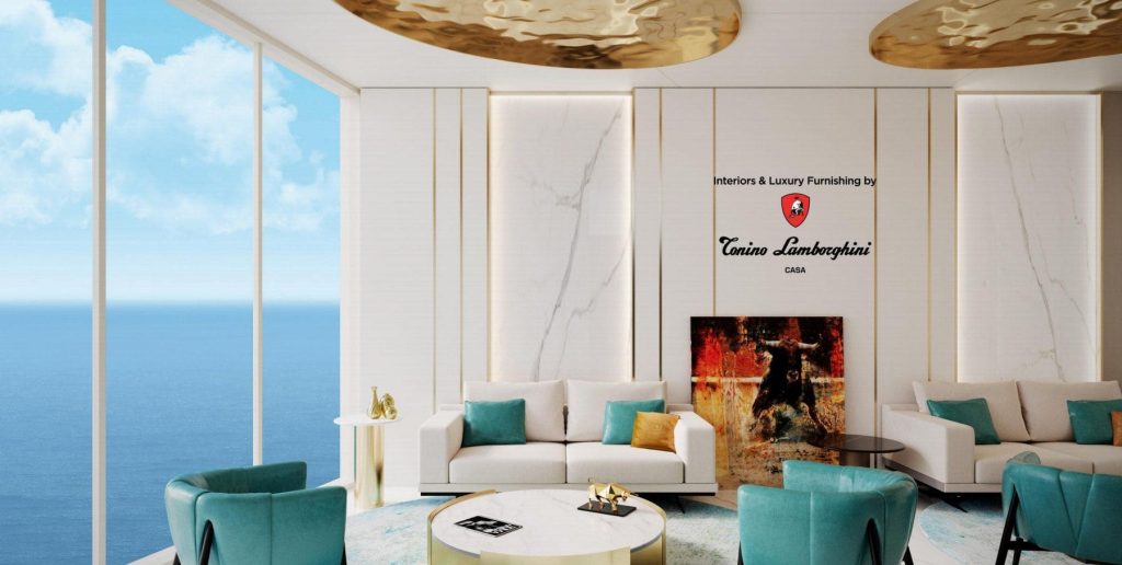 interior and luxury furnished of the Oceanz 3 by Danube Properties in Dubai Maritime City