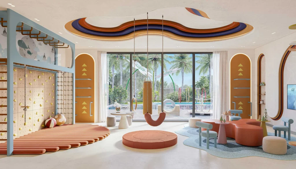 kids area at Eltiera Views by Ellington Properties, Jumeirah Islands, Dubai