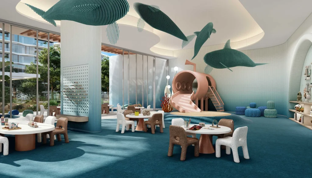 kids area at Palm Central Private Residences by Nakheel in Palm Jebel Ali, Dubai