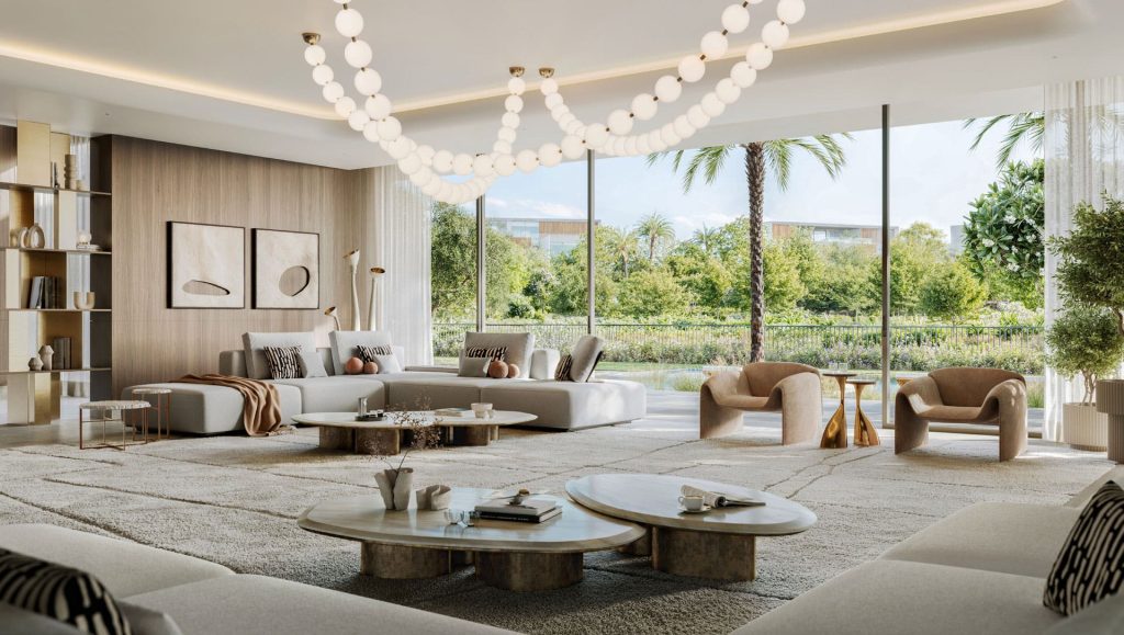 landscape view from the living room at Lavita at The Oasis by Emaar