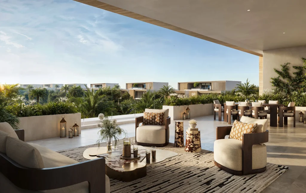 living and dining room at Lavita at The Oasis by Emaar