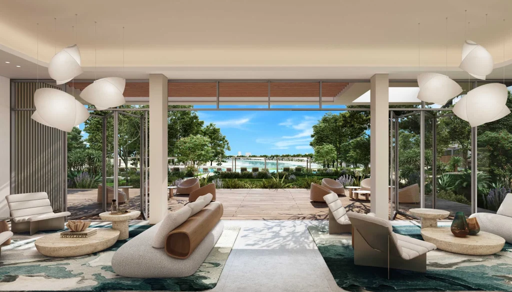 living area at Palm Central Private Residences by Nakheel in Palm Jebel Ali, Dubai