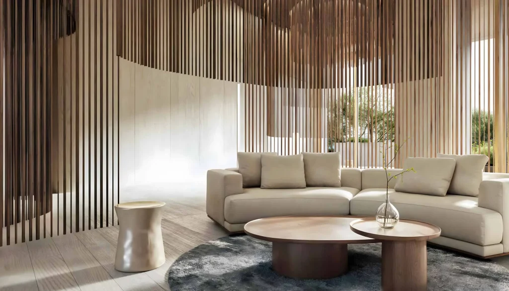 living room in Wedyan The Canal by Al Ghurair Collection, Business Bay, Dubai