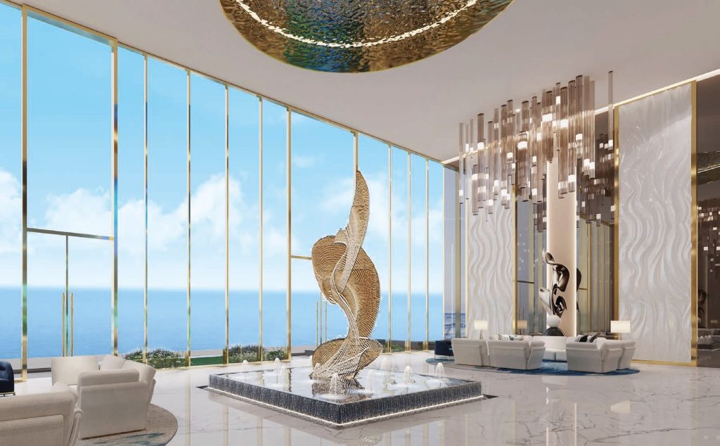 lobby at Oceanz 3 by Danube Properties in Dubai Maritime City