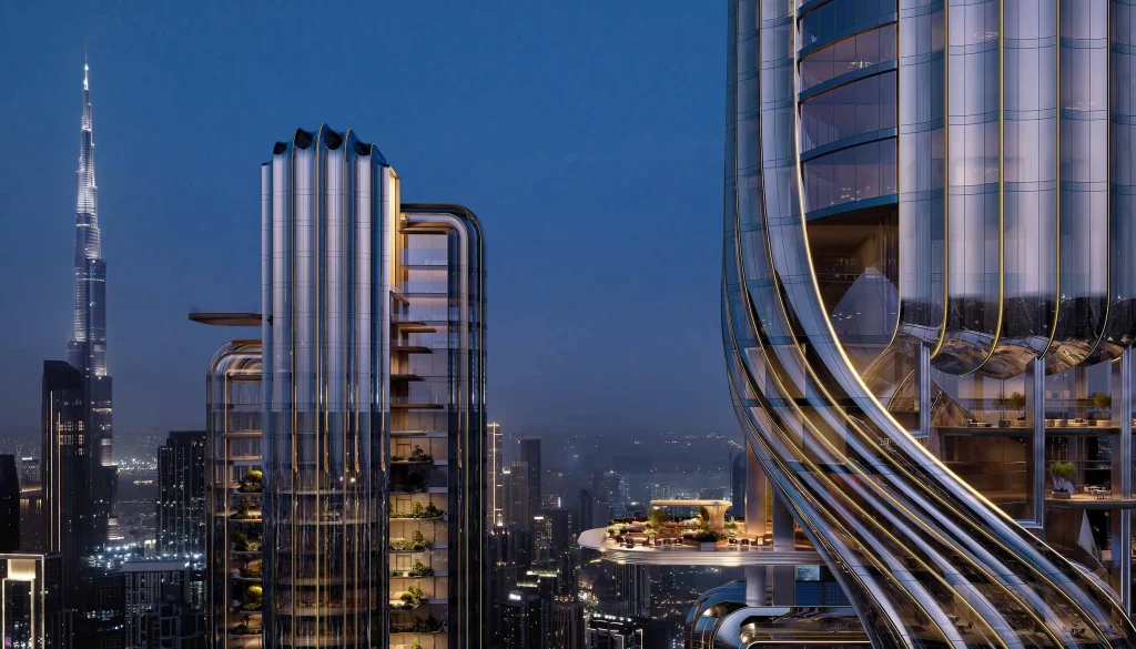 luxury exterior design of LUMENA ALTA offices by Omniyat in Business Bay Dubai
