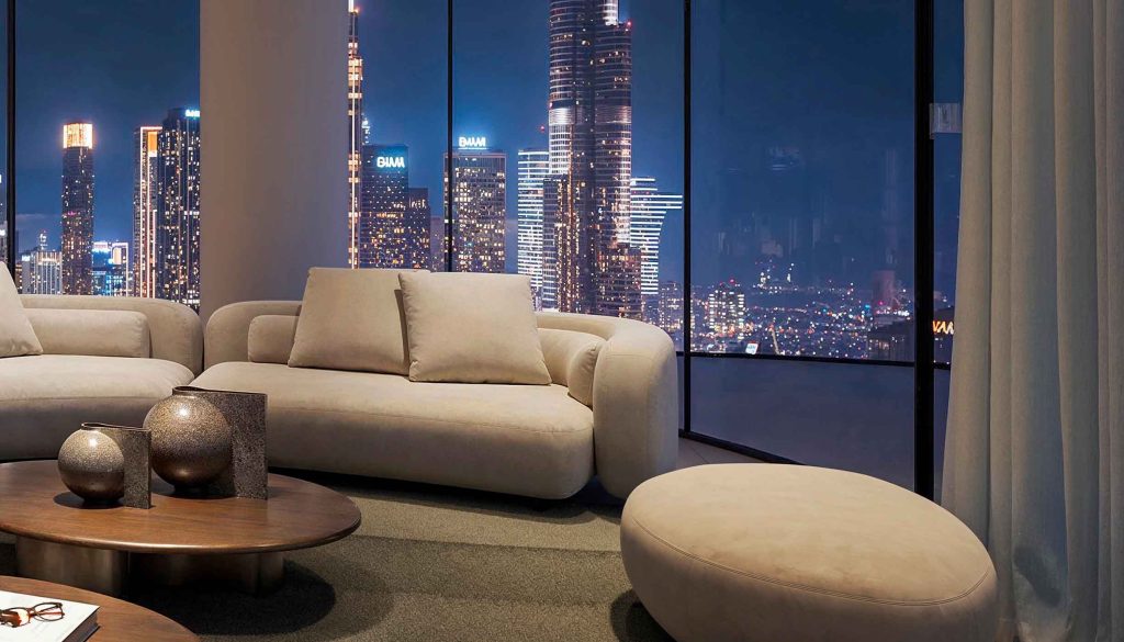 luxury living room Inaura Hotels & Residences by ARADA, Downtown Dubai