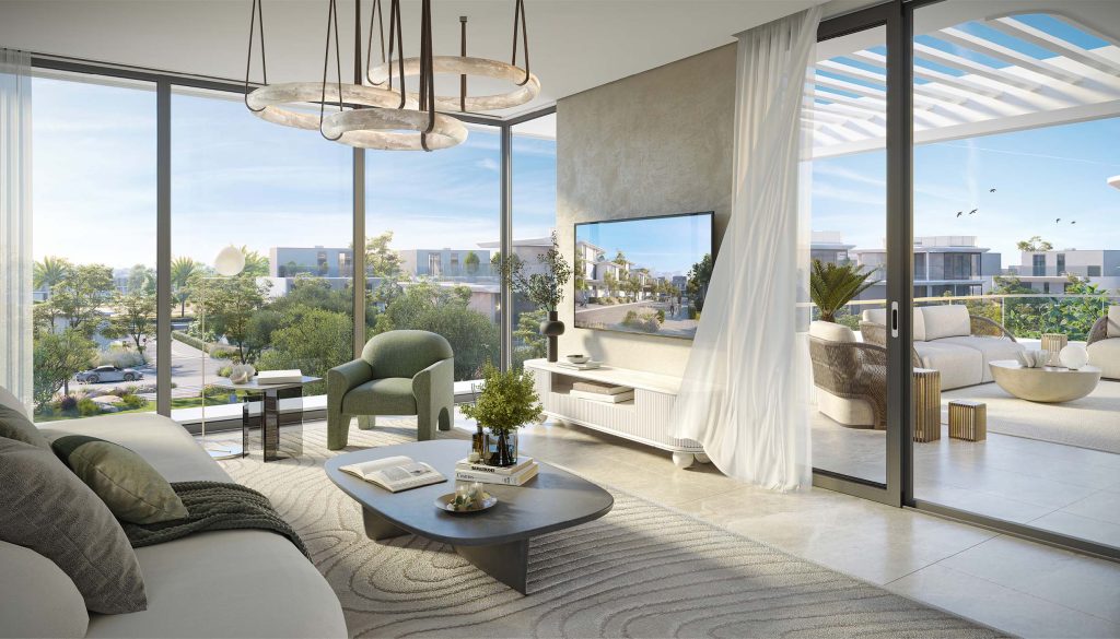 luxury living room at Park Gate 2 by Emaar in Dubai Hills Estate