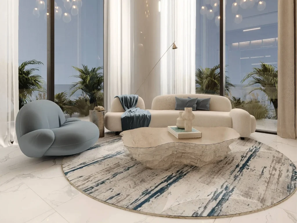 luxury lobby in La Crystal by Al Madar on Dubai Islands, Dubai