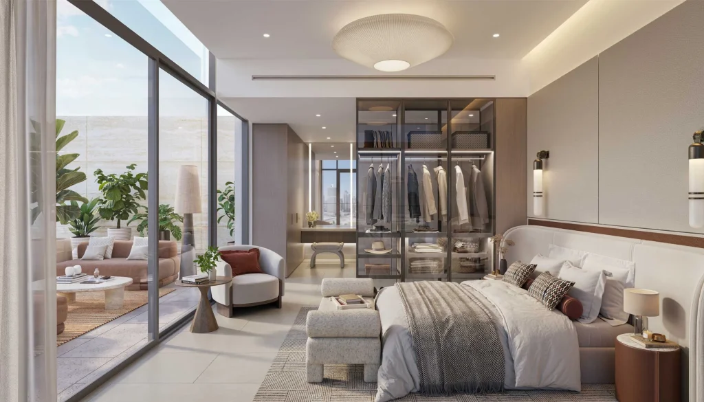 master room at Eltiera Views by Ellington Properties, Jumeirah Islands, Dubai