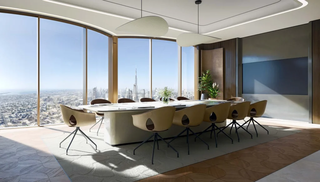 meeting room in LUMENA ALTA by Omniyat in Business Bay Dubai