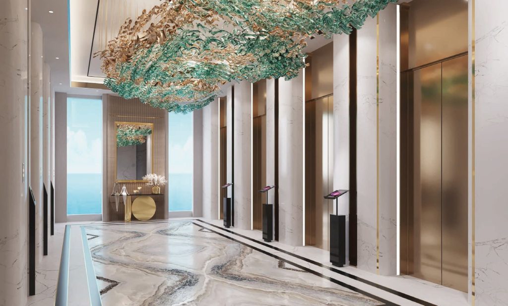 modern interior design of Oceanz 3 by Danube Properties in Dubai Maritime City