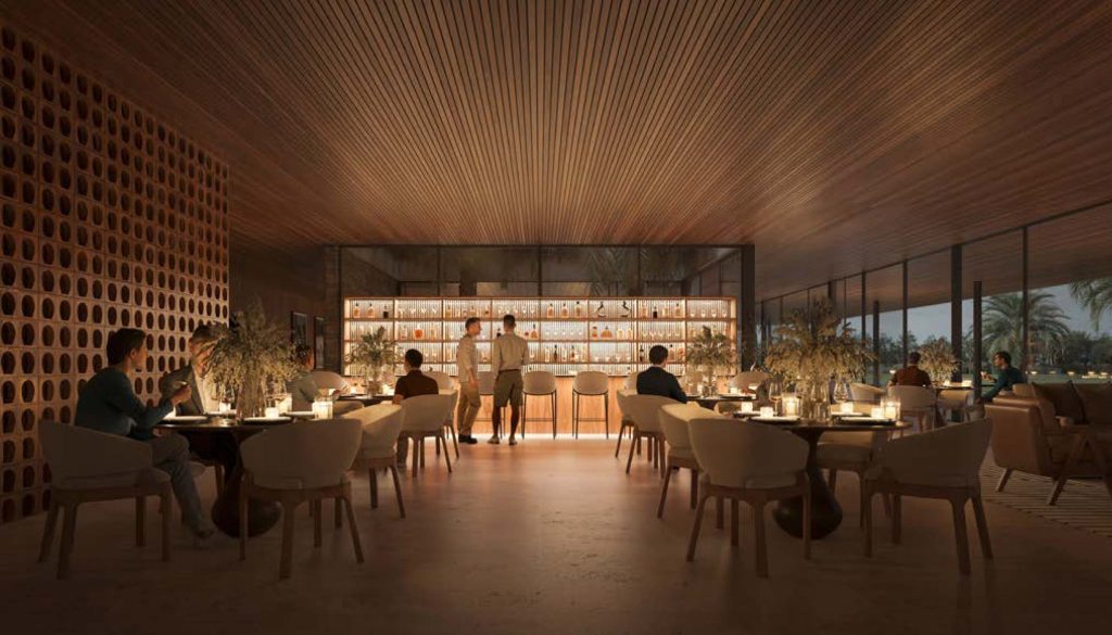 night fancy restaurants at in the Grand Polo Club and Resort, Chevalia Estate 2 by Emaar