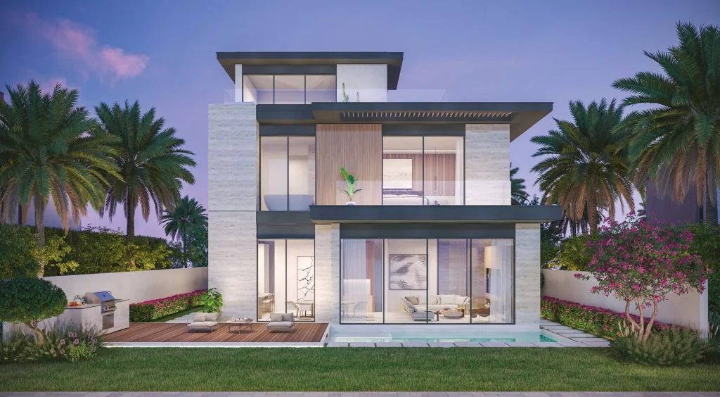 private garden at Lakeshore at The Sanctuary in MBR city by Ellington Properties