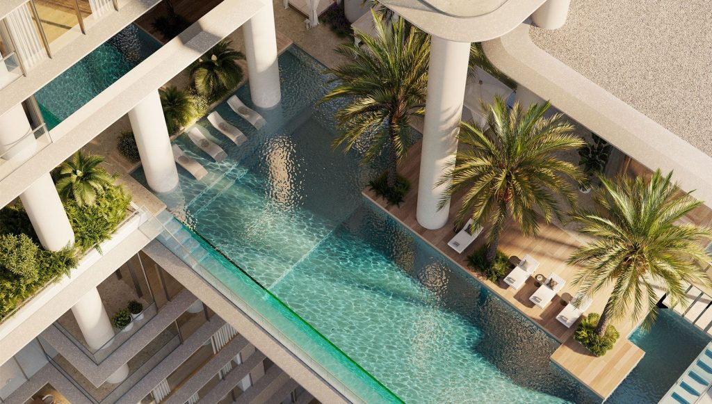 private pool at VELA VIENTO by Omniyat, Dorchester Collection