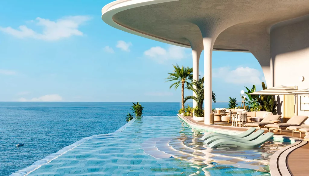 private pools and private sea access at LIV Oceanside by LIV Developers in Dubai Islands Dubai