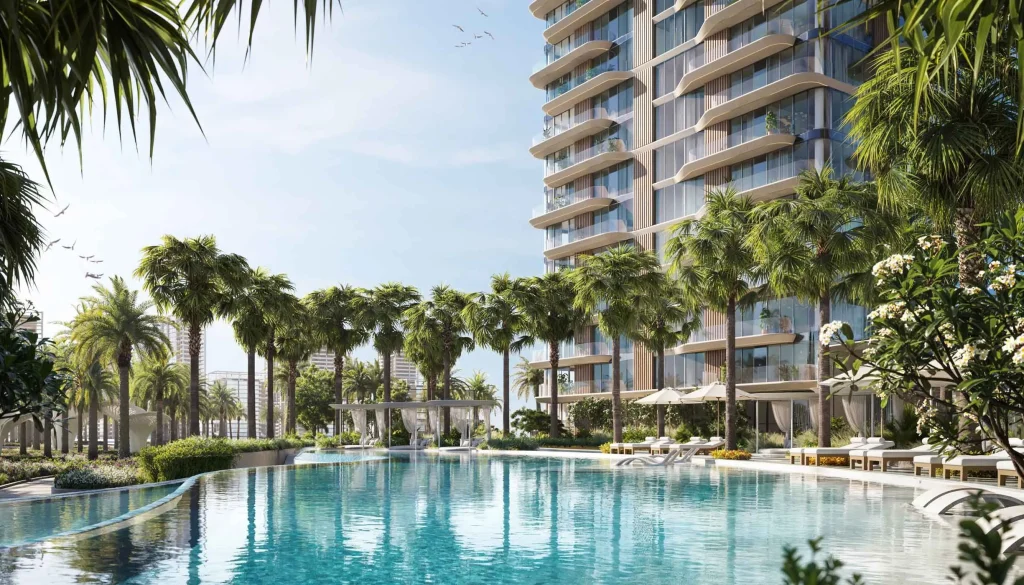 private pools at the Edit at in Dubai Design District (d3) by Meraas towers