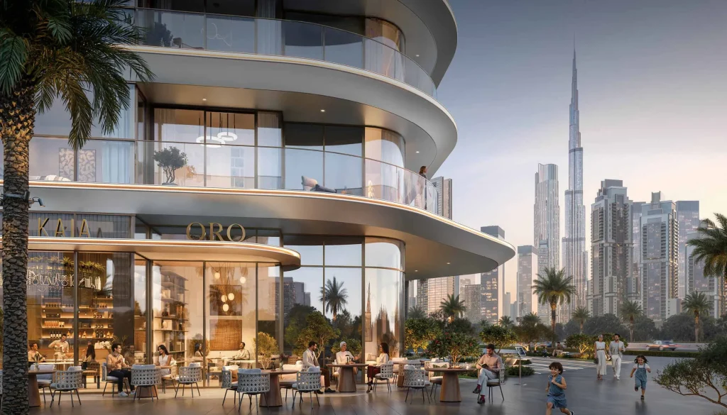 restaurants and cafe at Avarra by Palace by Emaar in Business Bay, Dubai