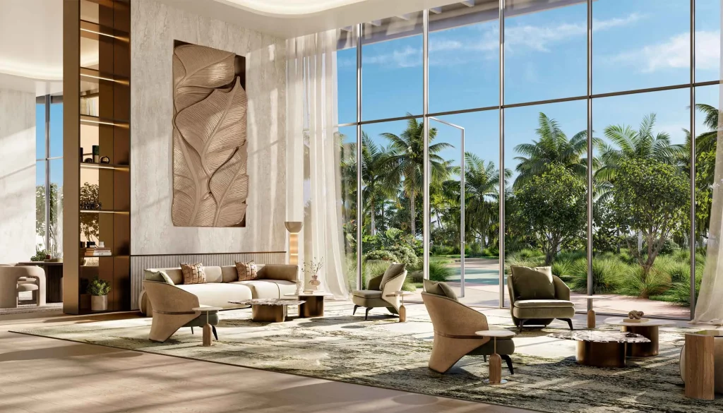 specious living room at The Edit at in Dubai Design District (d3) by Meraas
