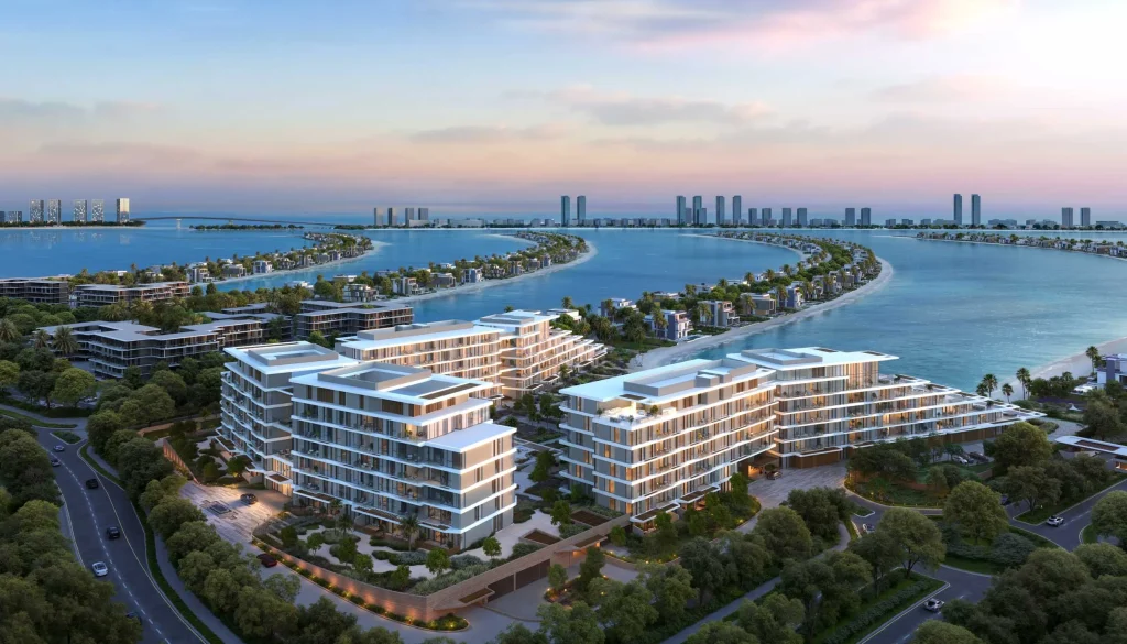 top view of Palm Central Private Residences by Nakheel in Palm Jebel Ali, Dubai