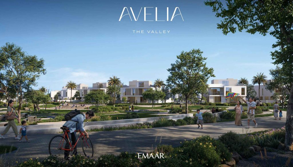 walking area in Avelia at The Valley by Emaar Properties, Dubai