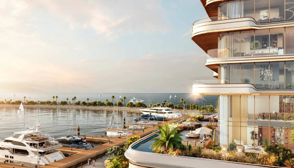 yacht and sea view of LIV Oceanside by LIV Developers in Dubai Islands Dubai