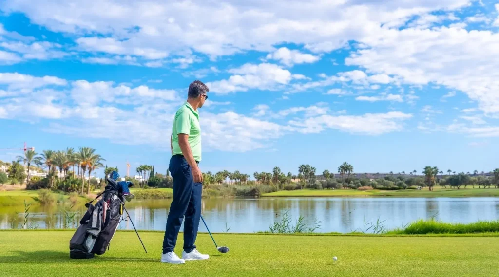 Arabian Ranches golf club 18-hole championship course in Dubai