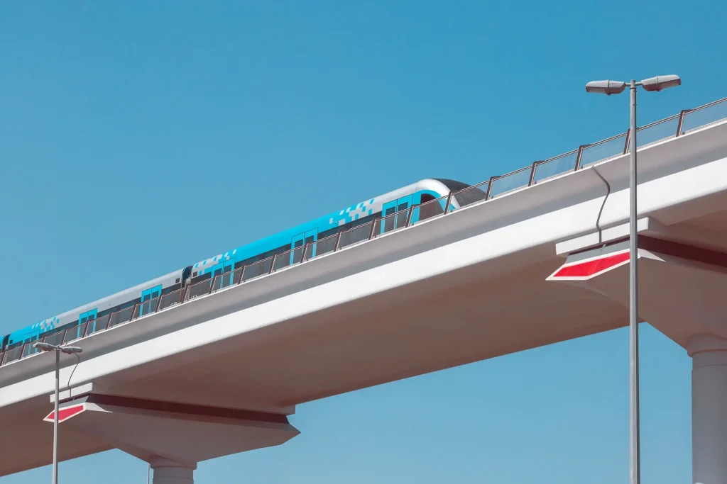 Al Furjan metro station on the Dubai Metro Route 2020 Red Line
